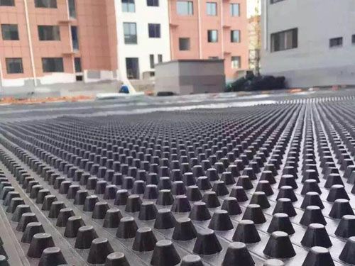 某工地排水板安裝現場